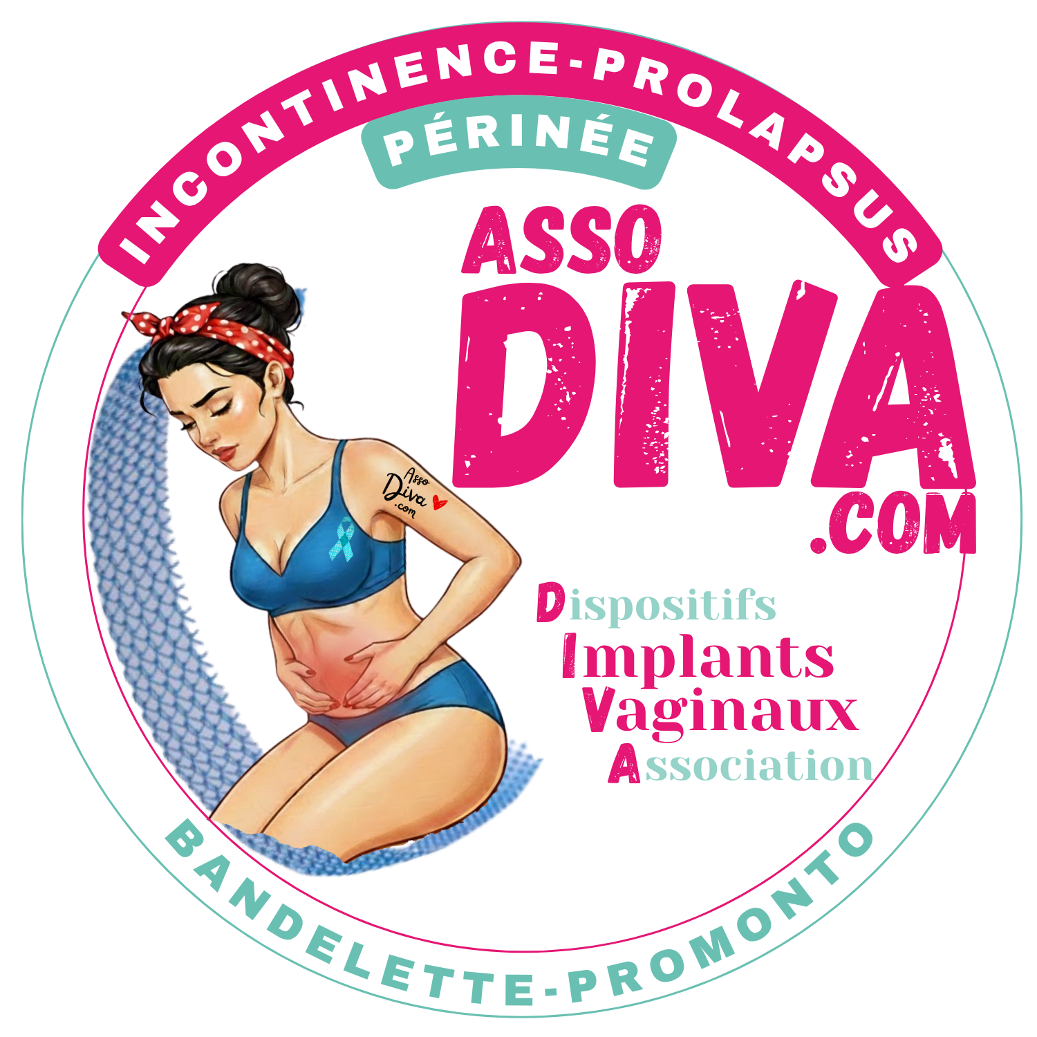 Logo officiel Asso DIVA incontinence et Prolapsus